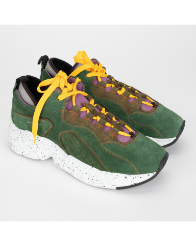 Acne Studios Buty zielone sneakersy ROCKAWAY