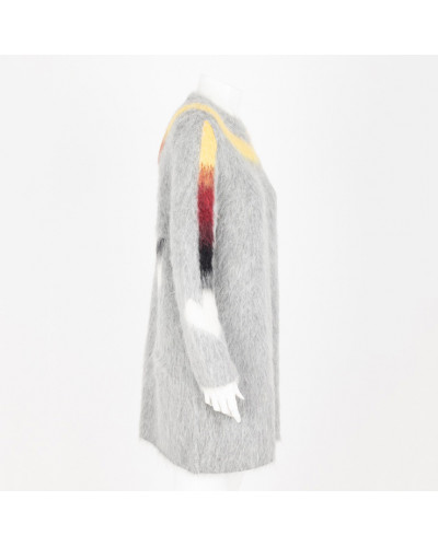 Off-White Sweter szary z logo X