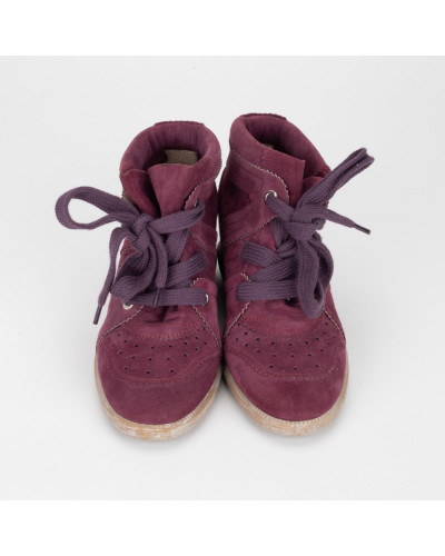 Isabel Marant Buty fioletowe botki