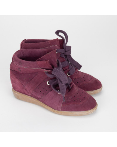 Isabel Marant Buty fioletowe botki