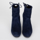 Stuart Weitzman Buty granatowe botki na obcasie