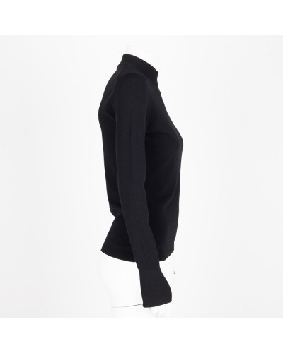 Karl Lagerfeld  Sweter czrany z golfem