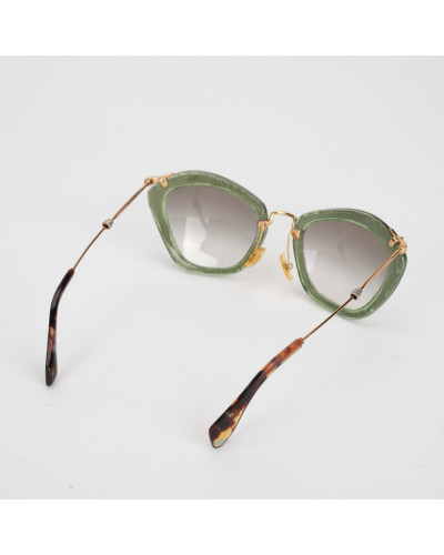 Miu Miu Okulary zileone przciwsłoneczne