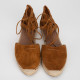 Aquazzura Espadryle brazowe zamszowe