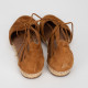 Aquazzura Espadryle brazowe zamszowe