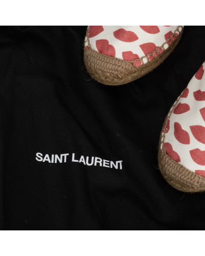 Saint Laurent  espadryle z ustami