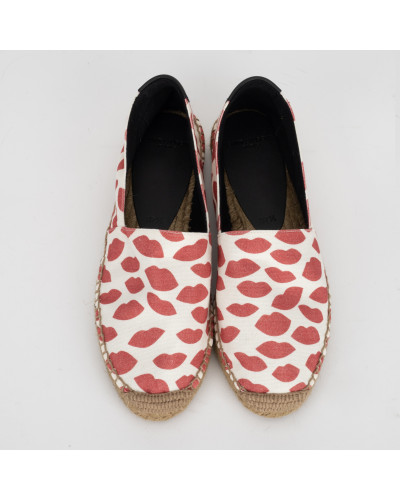 Saint Laurent  espadryle z ustami