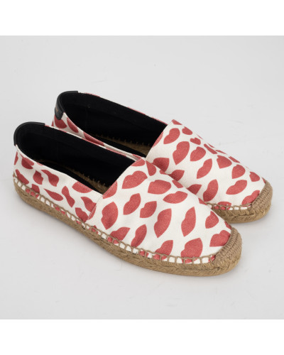 Saint Laurent  espadryle z ustami