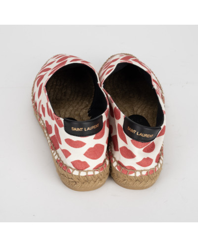 Saint Laurent  espadryle z ustami