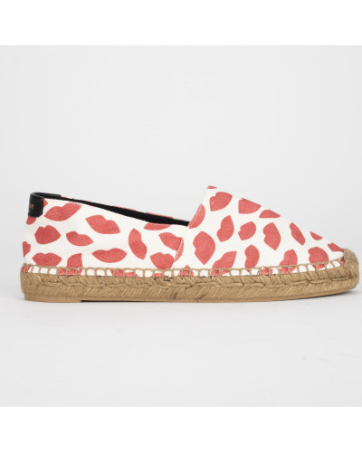 Saint Laurent  espadryle z ustami