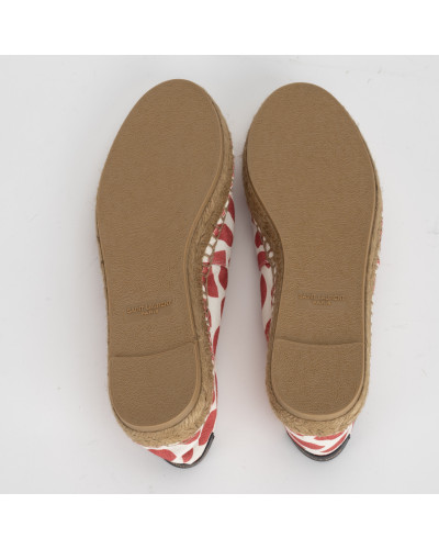 Saint Laurent  espadryle z ustami