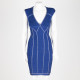 Herve Leger Sukienka NIEBIESKA SILVIA