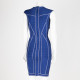 Herve Leger Sukienka NIEBIESKA SILVIA