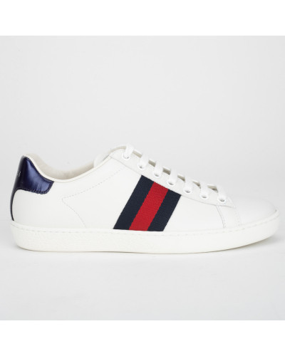 Gucci Buty ace bialy-granat