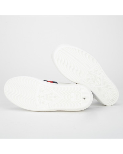 Gucci Buty ace bialy-granat