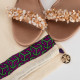 Tory Burch Szpilki saty7nowe z kamieniami