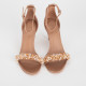 Tory Burch Szpilki saty7nowe z kamieniami
