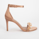 Tory Burch Szpilki saty7nowe z kamieniami