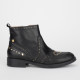 Moschino Buty czarne botki z jetami