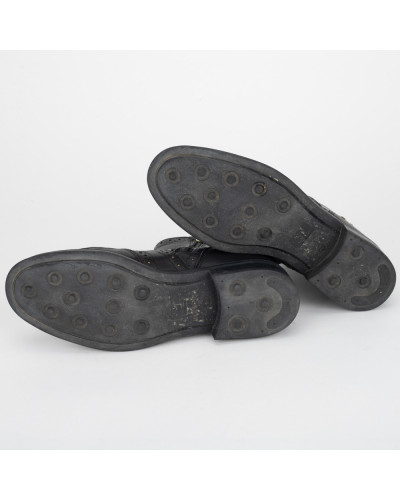 Moschino Buty czarne botki z jetami