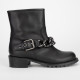 Giuseppe Zanotti  Botki czarne z łańcuchem