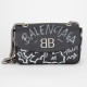 Balenciaga Torebka czarna z napisami