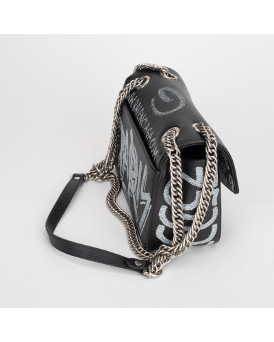 Balenciaga Torebka czarna z napisami