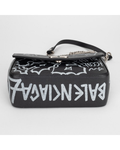 Balenciaga Torebka czarna z napisami