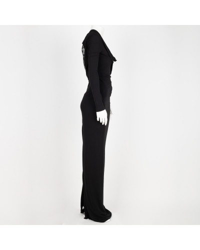Roland Mouret Sukienka czarna dluga