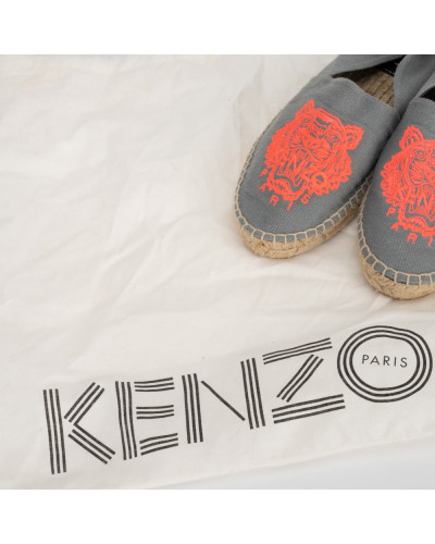 Kenzo Espadryle szare z neonem