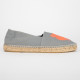 Kenzo Espadryle szare z neonem
