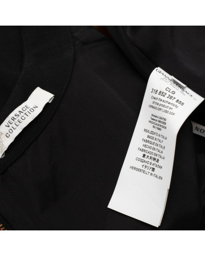 Versace Sukienka czarno-żółta