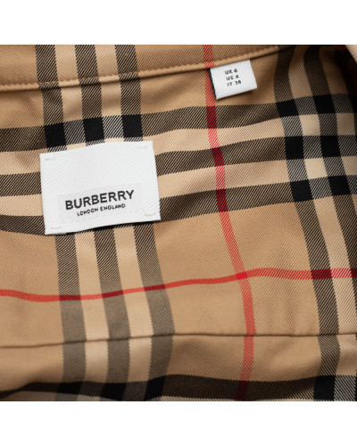 Burberry Sukienka beżowa w katę