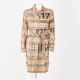 Burberry Sukienka beżowa w katę