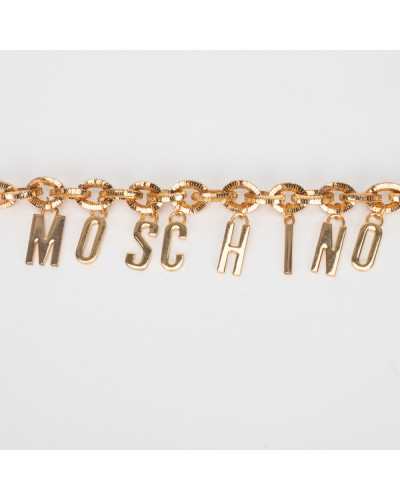 Moschino x HM Pasek złoty z napisem
