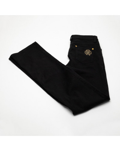 Roberto Cavalli Ubranie czarne jeansy