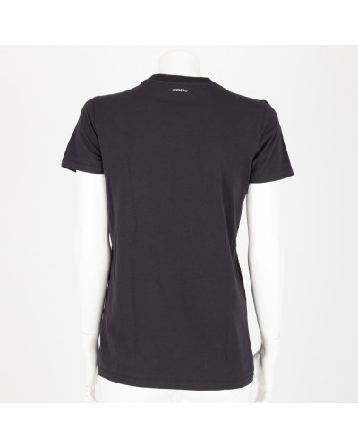 Iceberg T-shirt czarny z nadrukiem