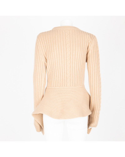 Alexander McQueen Sweter beżowy