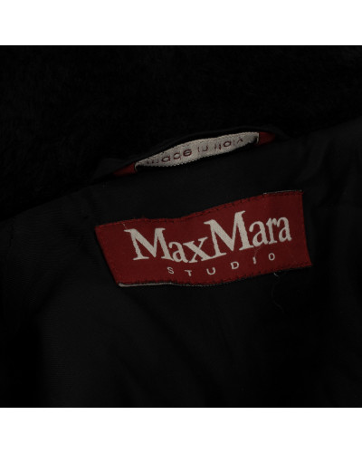 Max Mara Kurtka czrana z kapturem