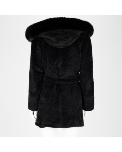 Max Mara Kurtka czrana z kapturem