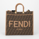 Fendi Torba brązowa w monogram Sunshine
