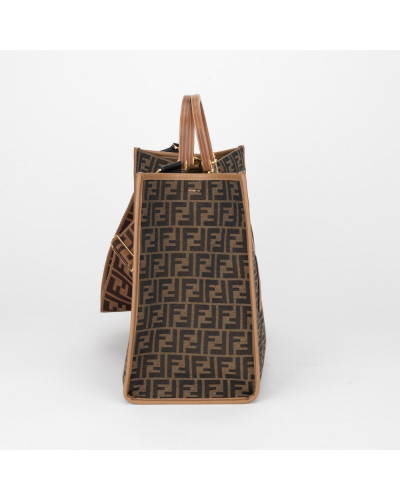 Fendi Torba brązowa w monogram Sunshine