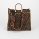 Fendi Torba brązowa w monogram Sunshine