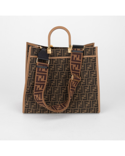 Fendi Torba brązowa w monogram Sunshine