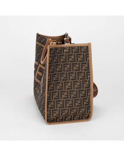 Fendi Torba brązowa w monogram Sunshine