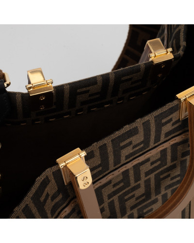 Fendi Torba brązowa w monogram Sunshine