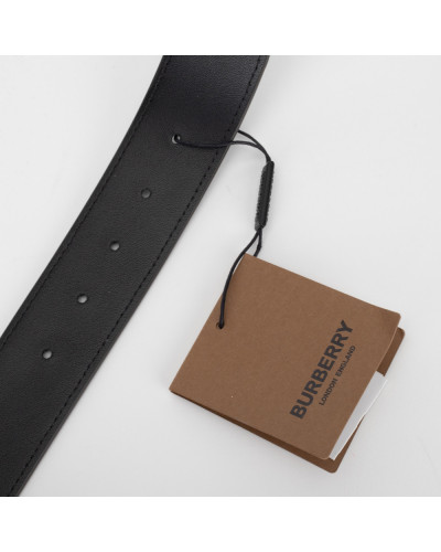 Burberry Pasek szary z napisami