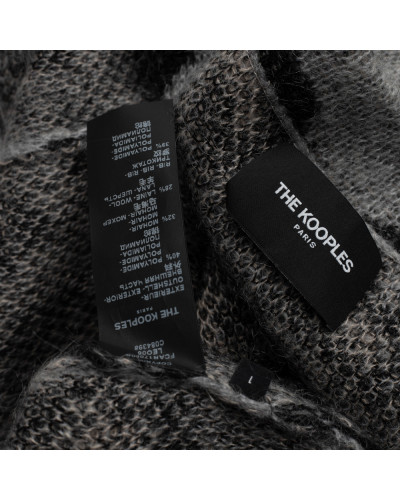 The Kooples Sweter w panterke szary