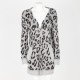 The Kooples Sweter w panterke szary
