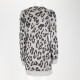 The Kooples Sweter w panterke szary